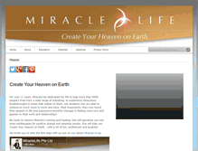 Tablet Screenshot of miraclelifeinternational.com